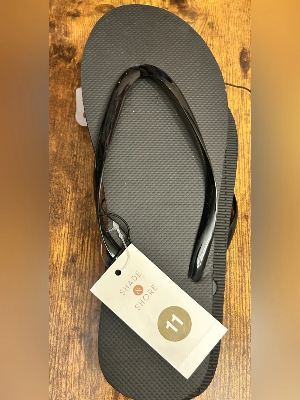 Women's Sydney Flip Flop Sandals - Shade & Shore black Size 11 new